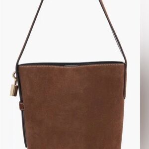 Brown Suede Shoulder Bag